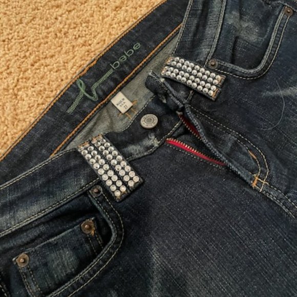 Bebe Rhinestone Crystal jeans - Picture 12 of 16